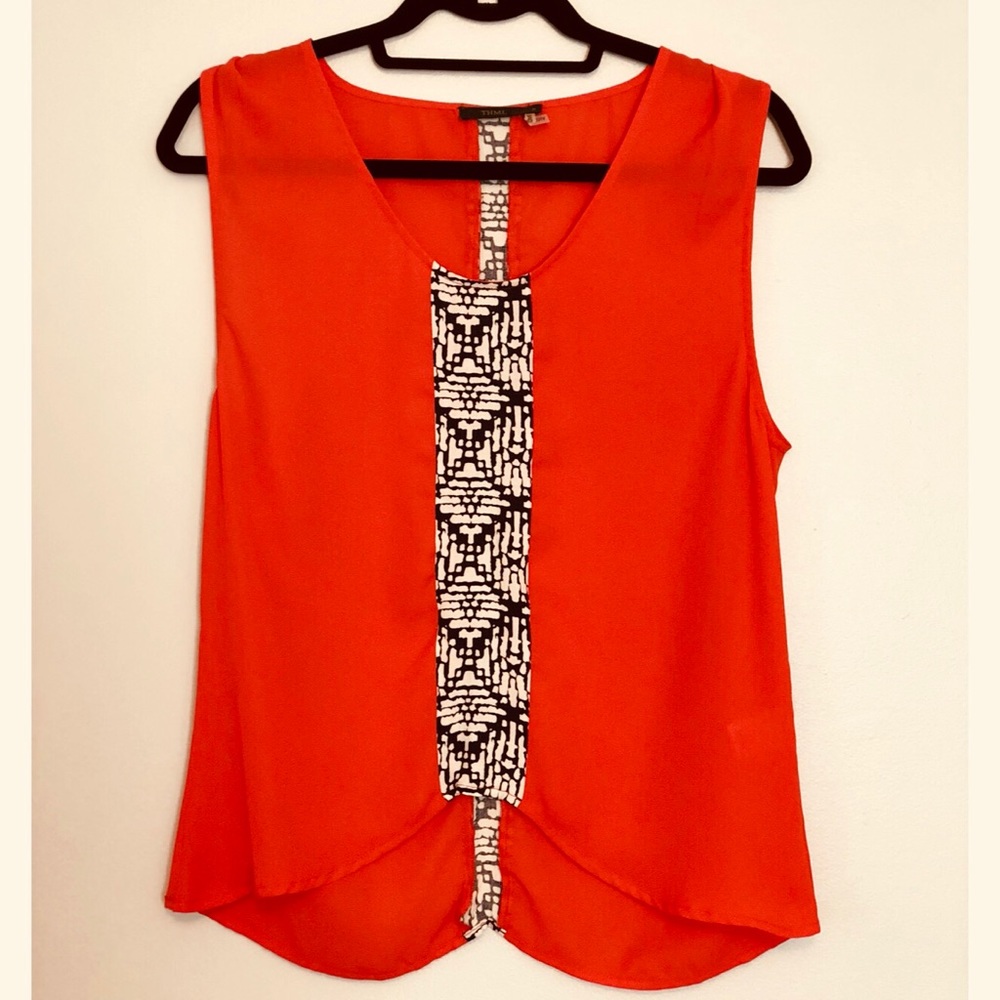 THML bold sleeveless blouse